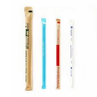 Pailles jetables 100 % compostables en PLA (amidon de maïs) vertes, écologiques et à base de plantes pour smoothies et jus, vente en gros en vrac