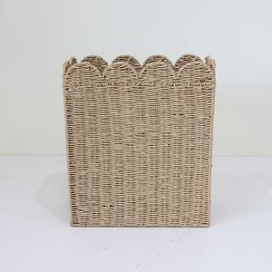 Eco-friendly RECTANGLE PAPER WEAVING <b>HAMPER</b> 100% Sustainable Handmade New Arrival Handcrafted Scallop Basket - Product Image 1
