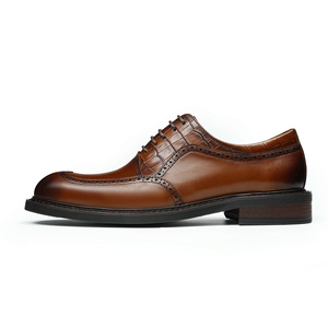 Chaussure formelle moderne à bout pointu Chaussures habillées faites à la main en cuir véritable - Product Image 5