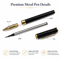 Stylo Roller Métallique 0,5 mm, Stylo Signature Exécutif, Cadeau d'Affaires, Stylo Gravé au Laser avec Logo, OEM
