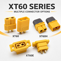 Conector de Batería XT60 Chapado en Oro de 2 Pines y 30A de Alta Corriente, Macho y Hembra, para Drones RC, Baterías LiPo, Bicicletas Eléctricas y Patinetes Eléctricos