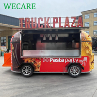 Wecare Remorque de concession mobile moderne avec bar, machines à snacks, barbecue, café, crème glacée, camion de restauration, burgers et cuisine complète, Europe
