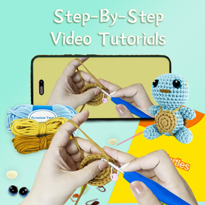 <span class=keywords><strong>Kit</strong></span> de <span class=keywords><strong>Ganchillo</strong></span> de Tortuga para Todas las Edades - Proyecto DIY con 2 Opciones de Color, Juego Completo para Aprender a Hacer <span class=keywords><strong>Ganchillo</strong></span> de un Lindo Animal de Peluche - Product Image 6
