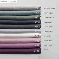 Ensemble de draps en lin français 100% lavé, motif uni, écologique, pour hôtel et maison, logo personnalisable