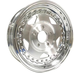 Nueva Llanta de Coche Vintage 15X10 5X127 de Acero Pulido de Cinco Radios Deportiva <span class=keywords><strong>CONVO</strong></span> PRO CENTERLINE - Product Image 2