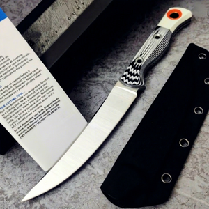 Couteau à lame fixe BM-15500 G10 Custom Tredknix D2 Spear Point OEM ODM pour la pêche, la survie et le filetage du poisson - Product Image 1