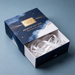 FX Custom Eco-Friendly Designed 2mm <b>Thick</b> Drawer Sliding Magnetic Closure Foldable Packaging Gift Box Kraft Paperboard Paper Box - Product Image 1