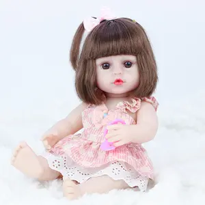 Nuovi prodotti caldi 15 pollici Real Handmade Silicone Girls Vinyl Reborn Baby Doll per dipinti realistici giocattoli appena nati kit di vestiti