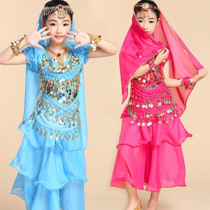 Sıcak satış profesyonel egzotik dans kostümleri kızın oryantal dans <span class=keywords><strong>Bollywood</strong></span> performans kıyafeti - Product Image 2