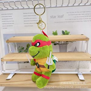 Figurine de tortue en peluche de 4 pouces, style dessin animé, transfrontalière, porte-clés pendentif, en Polyester et Coton PP, pour Claw - Product Image 5