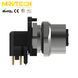 Conector Receptáculo Marvtech M12 Código D Hembra de Montaje Trasero en Ángulo Recto con Protección y Ángulo IP67 - Product Image 3