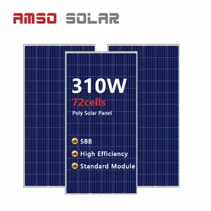 La maggior parte dei popolari poli pannello solare 280W 300W 310W 320W 330W pannello solare cina pannello solare commercio all'ingrosso