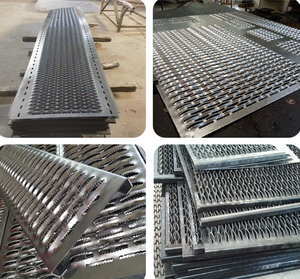 แผ่นเจาะอลูมิเนียม/เหล็กคาร์บอนความแข็งแรงสูงเคลือบสังกะสี/สีสังกะสีเพิ่มความต้านทานสนิมแผงพรุน - Product Image 4