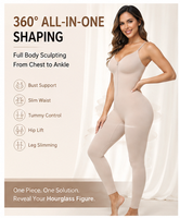 Faja Moldeadora de Cintura y Glúteos con Piernas, Control Abdominal, Postquirúrgica
