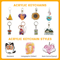 Gantungan Kunci Fidget Keycap LED, Tombol Dekompresi PC, Mainan Kecil, Gantungan Ransel Custom, Gantungan Kunci Switch Mekanik