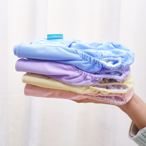 <span class=keywords><strong>Happy</strong></span> Flute Couches lavables en tissu réutilisables Douces et lavables Couches de poche pour bébé imprimées avec PUL imperméable réglable Tailles du nouveau-né à XXL - Product Image 5