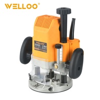 WELLOO Défonceuse électrique 1600W, outils électriques professionnels, petite fraiseuse à bois, défonceuse électrique pour le travail du bois