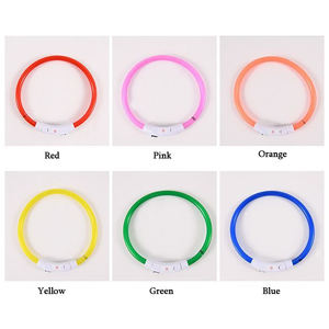 Venta al por mayor LED Glow-In-The-Dark <span class=keywords><strong>Dog</strong></span> <span class=keywords><strong>Collar</strong></span> Collares de corte de longitud ajustable para adaptarse a mascotas pequeñas y grandes - Product Image 5