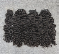 Cheveux Indiens Bruts Non Traités, Cheveux Bouclés Bébé, Cheveux Humains Bouclés Indiens, Cheveux Bouclés Birmans, Bundles de Cheveux à Pointes Pleines, Cheveux Indiens Ondulés et Volumineux