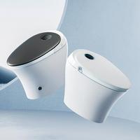 WC intelligent avec bidet intégré, chasse d'eau automatique par capteur, siège chauffant, télécommande et fonctionnement automatique
