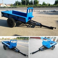 Nouveau modèle de tracteur agricole manuel, remorque de tracteur agricole, mini-tracteur à 2 roues avec remorque à vendre