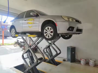 Pont élévateur hydraulique à ciseaux pour garage / Pont élévateur à ciseaux pour voiture 4 tonnes / Pont élévateur auto à ciseaux haute performance 220V