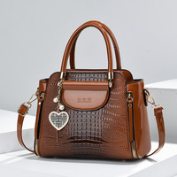 Sac fourre-tout pour femme en cuir gaufré crocodile, sac à bandoulière multi-compartiments, sac de navettage, vente en gros