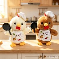 Boneka Hewan Super Lembut 12cm dengan Isian Kapas PP - Gantungan Kunci Penghilang Stres untuk Mesin Cakar