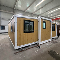 Maisonnette Extensible de 40 pieds pour Hôtels, Villas, Bureaux, Camping, Restaurants, Appartements, Salles de Classe et Écoles