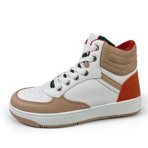 รองเท้าผ้าใบผู้หญิงหลากสีตัดสูง2024ใหม่รองเท้าผ้าใบลำลองรองเท้าสวมใส่ได้ทุกวัน - Product Image 2