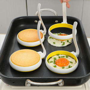 แหวนไข่ซิลิโคนเกรดอาหารขนาด 4 นิ้ว ไม่ติดกระทะ สำหรับทำไข่ดาว แพนเค้ก แซนวิช อุปกรณ์ครัวที่ต้องมี - Product Image 4