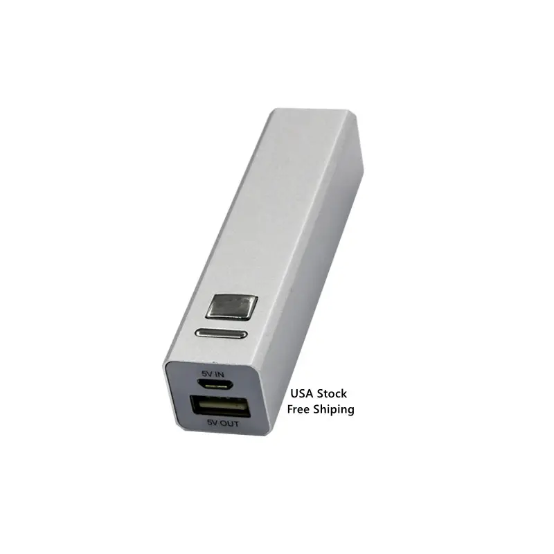 Hot selling China Ali Stock New Products Custom Power Bank Potable Cell Phone Charger Aluminium portable power bank