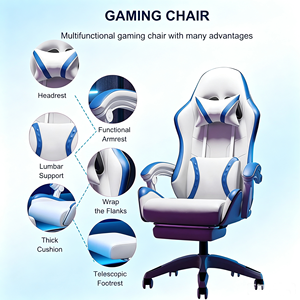 Promotion Prix de Gros Usine Chaise Ergonomique de <span class=keywords><strong>Gamer</strong></span> Inclinable Confortable Pivotante pour Gamers Chaise de Direction Exécutive - Product Image 6