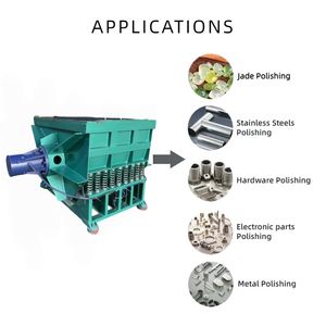 ماكينة تشطيب وتشطيب وتشطيب سطح معدنية خطية أوتوماتيكية ، ماكينة تشطيب اهتزازية مستطيلة - Product Image 6