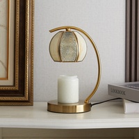 Diffuseur de cire parfumée sans flamme en verre, lampe à cire à luminosité réglable, chauffe-cire sans flamme pour aromathérapie