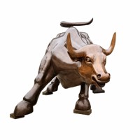 Escultura de Bronce de Wall Street para Áreas Públicas como Parques al Aire Libre, Distritos Financieros y Calles Comerciales - Fundición 3D de Moda