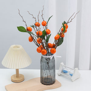 Bán buôn 3-đầu nhân tạo quất & bọt Berries cho Diy năm mới hoa xô trang trí - Product Image 2