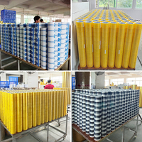 Vente en Gros Usine Ruban Adhésif Auto-adhésif BOPP Rouleau Jumbo Cintas Adhesiva Transparent Clair Marron pour Emballage Carton