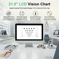 Équipement d'optométrie de haute qualité Aist Optics, tableau optométrique numérique LCD 215D, tableau de vision portable Snellen pour test oculaire