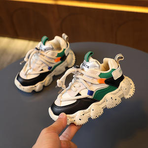 Zapatos informales de suela de Pu, zapatillas informales para niños, zapatillas deportivas negras de cuero Pu para correr en la escuela, Tenis para Niños, zapatillas deportivas para niños - Product Image 4