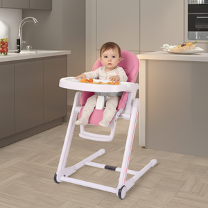 Chaise haute moderne <span class=keywords><strong>pour</strong></span> bébé avec roulettes, siège <span class=keywords><strong>rehausseur</strong></span> de sécurité en plastique <span class=keywords><strong>pour</strong></span> l'alimentation des bébés, mobilier <span class=keywords><strong>pour</strong></span> enfants 	 baby Neue - Product Image 1