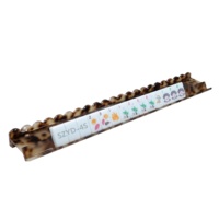 Supports de Mahjong en Acrylique Personnalisés en Forme de Coquille de Tortue, Design à Poussoir Ondulé, Supports Portables Faits Main en Acrylique avec Poussoir Magnétique