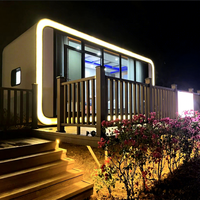 Maison conteneur modulaire de luxe en forme de capsule spatiale, hôtel moderne extérieur, B&B, point touristique, cabane Apple amovible, solution complète sur site