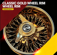 Velg Kawat 100 Spoke Chrome Deep Dish, Velg Mobil Lowrider