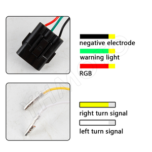 Feu arrière en forme de V, clignotant, feu de freinage arrière, pour Kawasaki Ninja 400 Z400 Zx-10r Z1000 Zx-6r 2019-2022 - Product Image 5