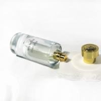 Bouteille de parfum de luxe emballage d'épices pompe de pulvérisation atomiseur bouteille d'huile d'olive désodorisant bouteille de parfum transparente 80ml