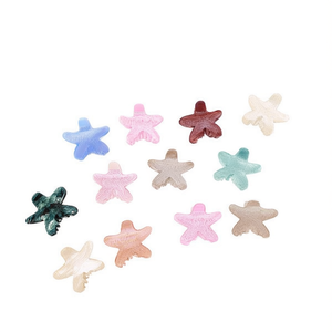 Fermaglio per capelli a forma di stella marina da 7 cm per donne e ragazze, accessori per capelli alla moda multicolori - Product Image 1