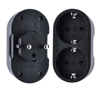 Adaptateur de voyage industriel à 3 prises en laiton CE, type F, prise Schuko, pour usage commercial et résidentiel, 220V