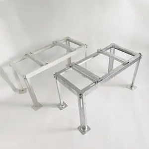 Hot Dipped Galvanized Steel Mini Split AC Floor Stands Air Conditioner Ground Mounting Brackets AC Condenser Stand