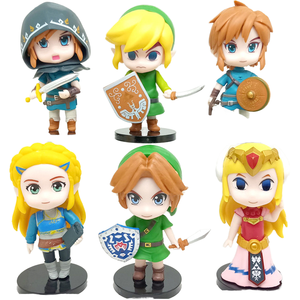 Venta al por Mayor de 6 Piezas/Juego de Figuras de Acción de PVC de Dibujos Animados Japoneses, Modelo de Juguete, Figura de Anime, Leyendas de <span class=keywords><strong>Zelda</strong></span>, Uso ODM para Coleccionar - Product Image 1